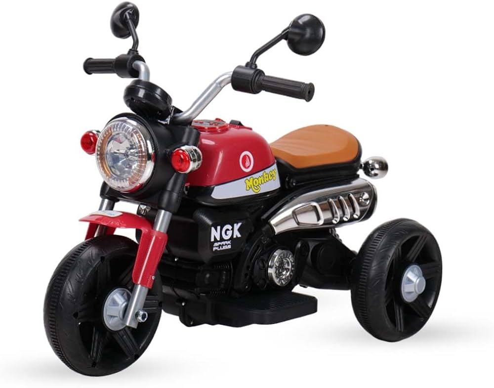 Monkey 3 Wheel Roadster Rechargeable Battery Operated Bike for Kids.